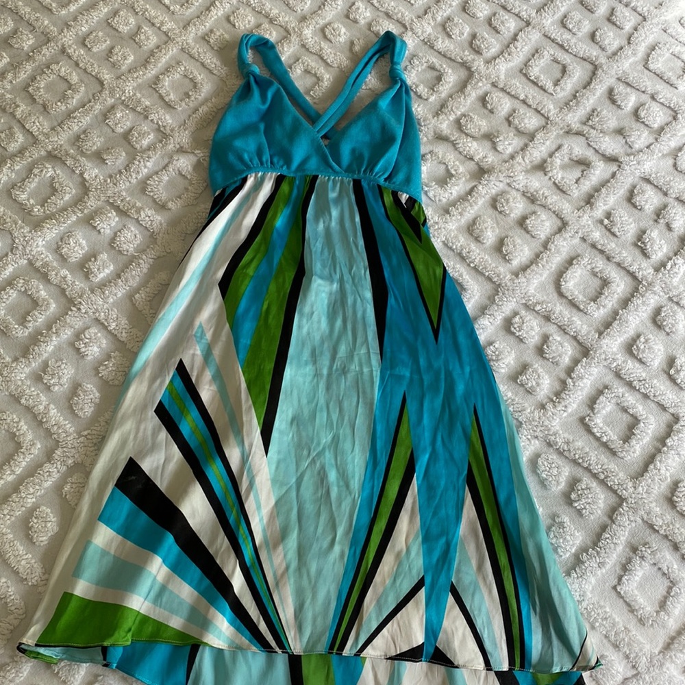 Bebe silk stripe dress